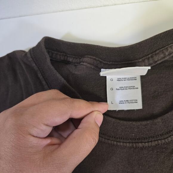 Hard Rock Cafe Hollywood Brown Vintage Dragon and Tiger T-shirt size Large - Picture 4 of 7